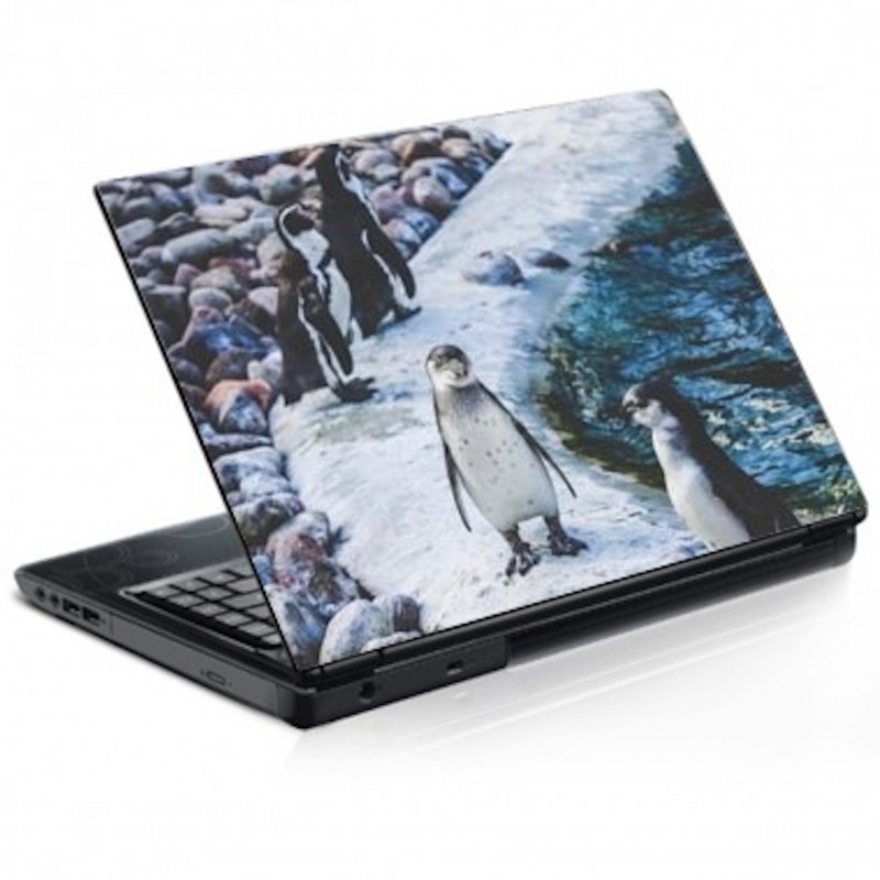 Stickers autocollant PC portable déco Pingouins