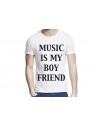 T-Shirt imprimÃ© music is my boyfriends