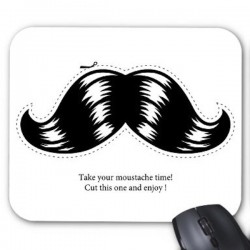 Tapis de souris personnalisÃ© moustache   
