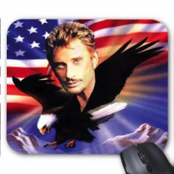 Tapis de souris personnalisÃ© Johnny Hallyday 