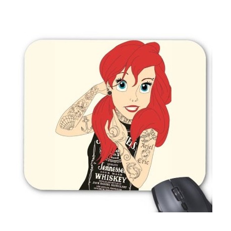 Tapis de souris personnalisÃ© princesse hipster tatouage