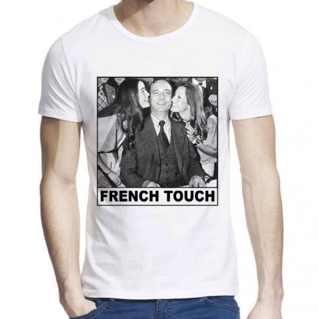 T-Shirt imprimÃ© Jacques Chirac French touch girl ref 712