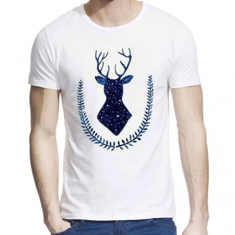 T-Shirt imprimÃ© cerf ref 715