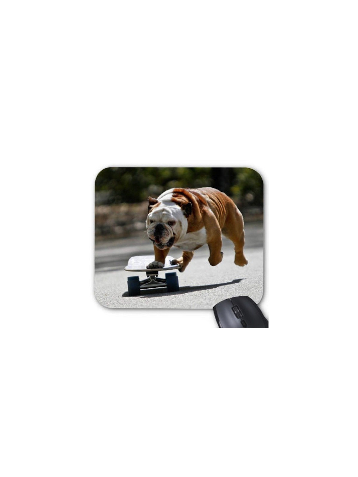 Tapis de souris chien skateboard   