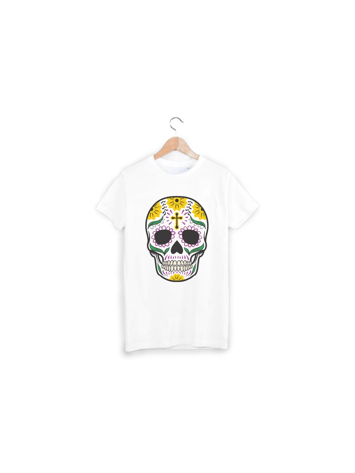 T-Shirt tÃªte de mort ref 866