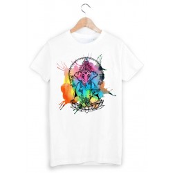 T-Shirt Ã©lÃ©phant psychÃ©dÃ©lique ref 936