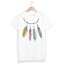 T-Shirt plume hippie ref 937