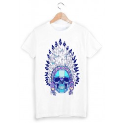 T-Shirt tÃªte de mort indien ref 1006