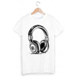 T-Shirt casque musique ref 1009