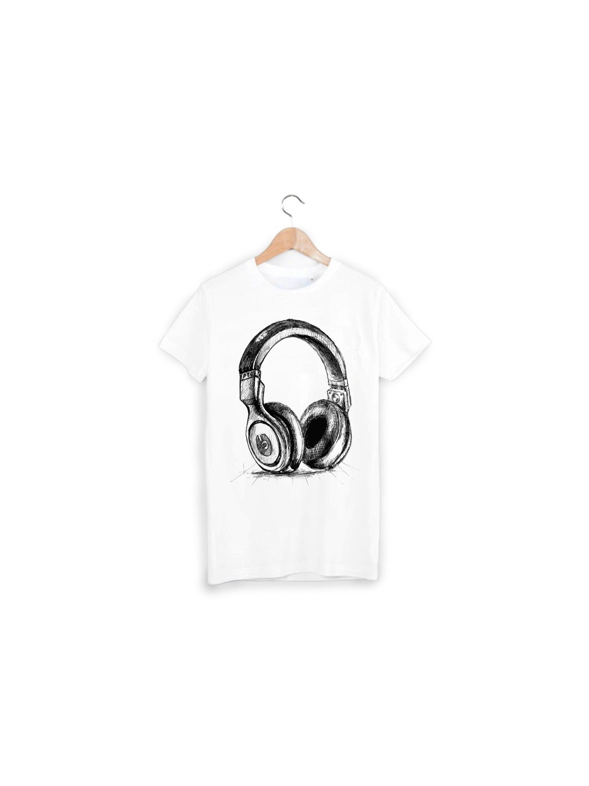 T-Shirt casque musique ref 1009