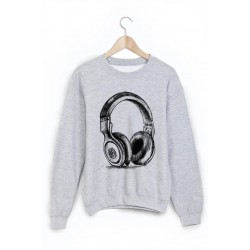 Sweat-Shirt casque musique ref 1010
