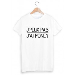 T-Shirt je peux pas j'ai poney ref 1062