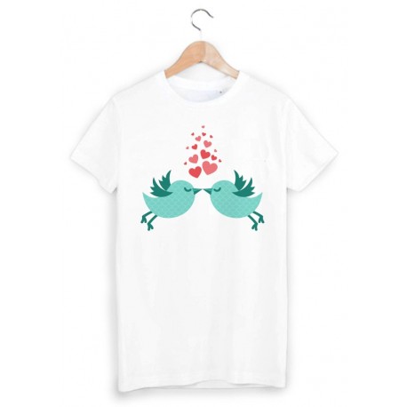 T-Shirt oiseaux love ref 1074