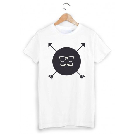 T-Shirt tendance moustache ref 1090