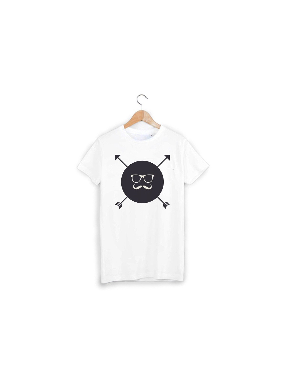 T-Shirt tendance moustache ref 1090