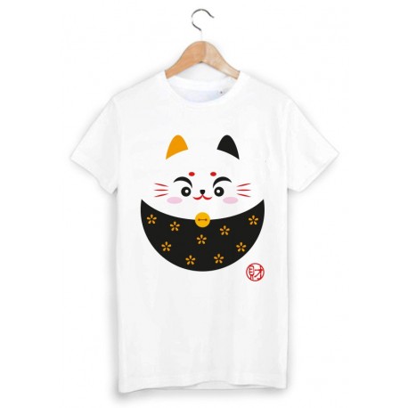 T-Shirt chat porte bonheur ref 1096