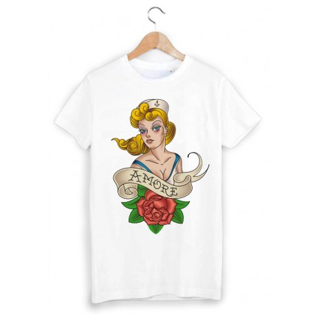 T-Shirt pin up style tatouage ref 1119