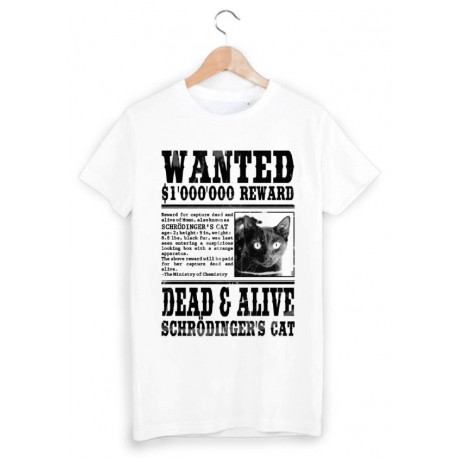 T-Shirt wanted cat ref 1213