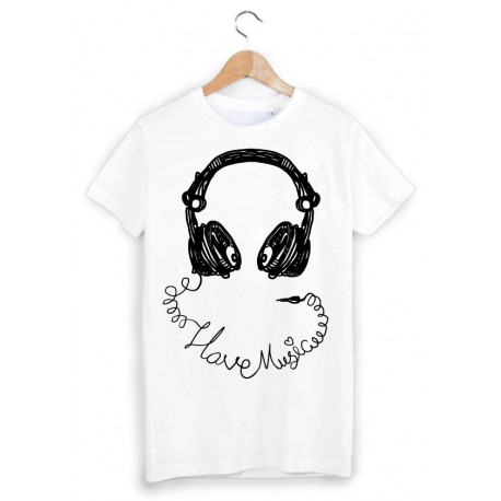 T-Shirt casque musique ref 1240