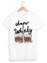 T-Shirt amour et whisky ref 1264