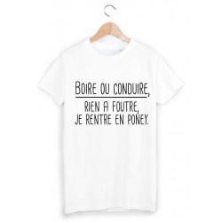 T-Shirt boire ou conduire ref 1266