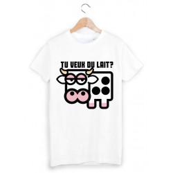 T-Shirt vache tu veux du lait? ref 1281