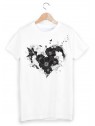 T-Shirt coeur floral ref 1292