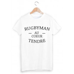 T-Shirt rugbyman au coeur tendre ref 1341