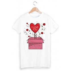 T-Shirt coeur saint valentin ref 1327