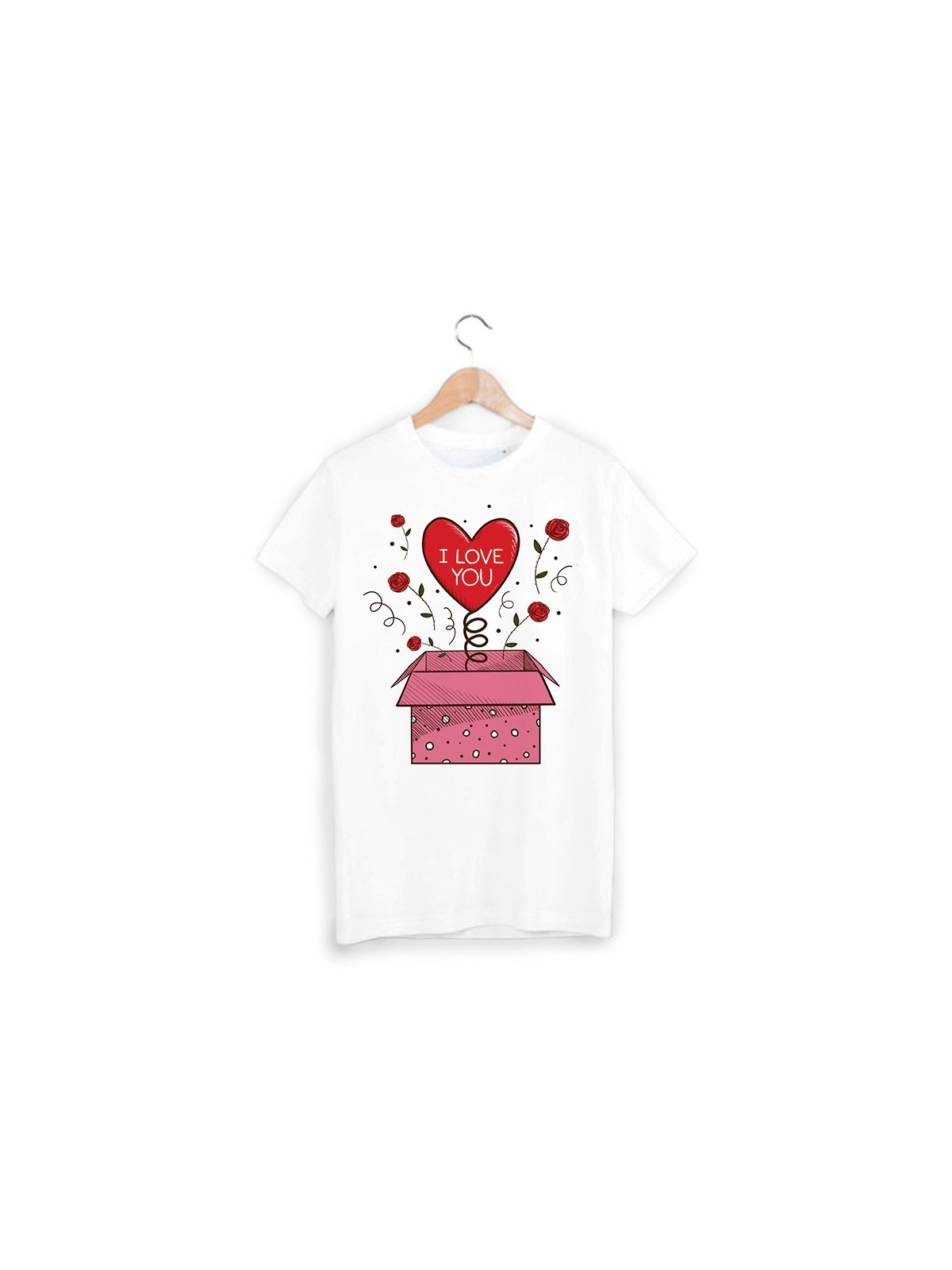 T-Shirt coeur saint valentin ref 1327