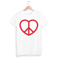 T-Shirt peace and love hippie ref 1312