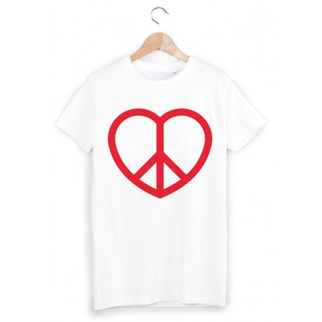 T-Shirt peace and love hippie ref 1312
