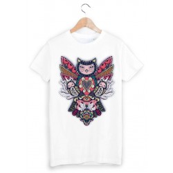 T-Shirt hibou psychÃ©dÃ©lique ref 1311