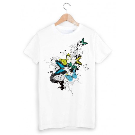 T-Shirt illustrÃ© papillon ref 1295