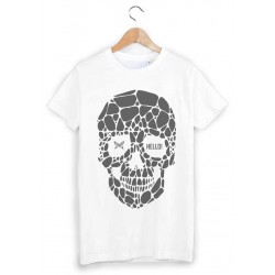 T-Shirt illustrÃ© tÃªte de mort ref 1500