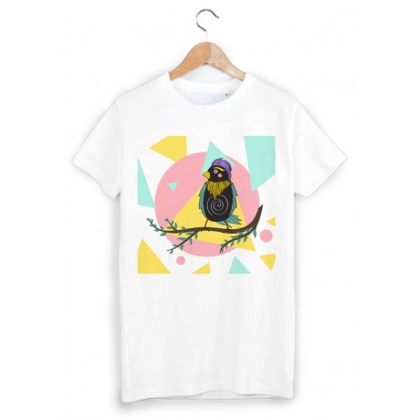 T-Shirt illustrÃ© oiseau ref 1486