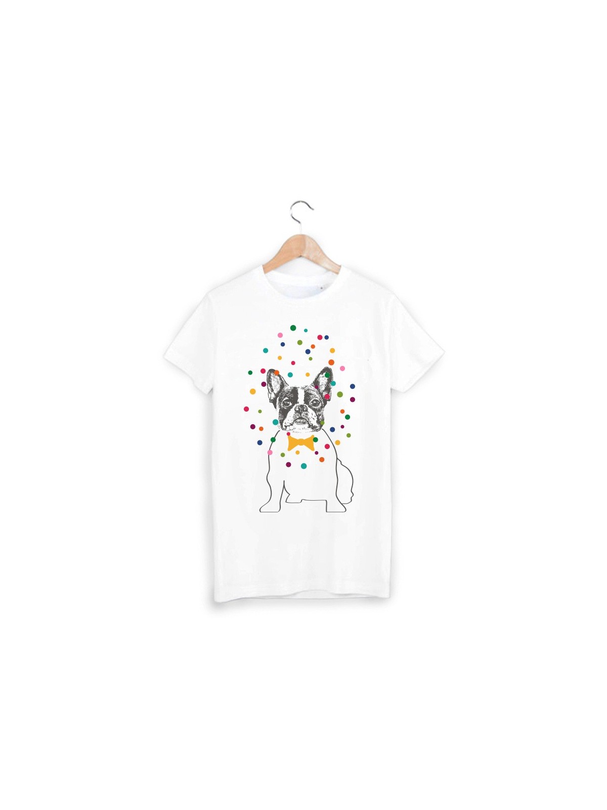 T-Shirt illustrÃ© chien couleur ref 1541