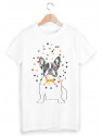 T-Shirt illustrÃ© chien couleur ref 1541