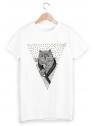 T-Shirt illustrÃ© chat ref 1539