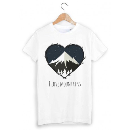 T-Shirt illustrÃ© montagne ref 1482