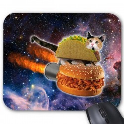 Tapis de souris chat hamburger ref 2524