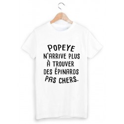 T-Shirt popeye Ã©pinard ref 1603