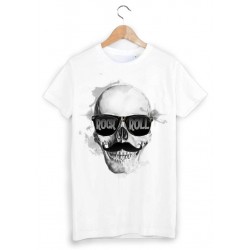 T-Shirt tete de mort moustache ref 1411