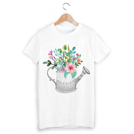 T-Shirt illustrÃ© fleur ref 1448