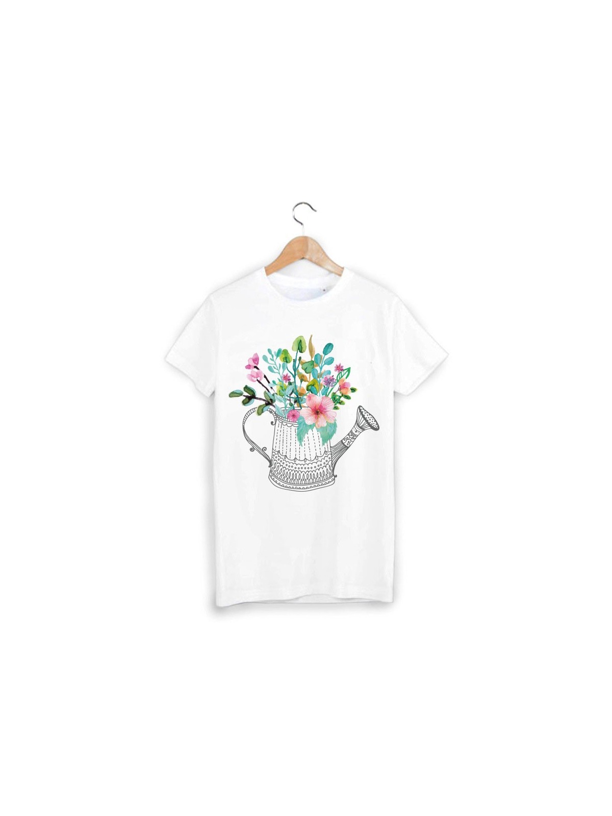 T-Shirt illustrÃ© fleur ref 1448