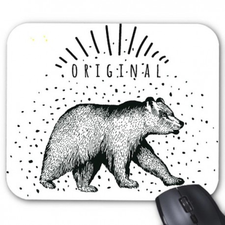 Tapis de souris illustrÃ© ours ref 2598