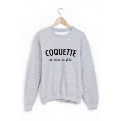 Sweat-Shirt coquette de mere en fille ref 1625