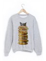 Sweat-Shirt chat hamburger ref 1630