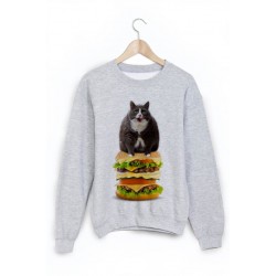 Sweat-Shirt chat hamburger ref 1631