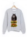 Sweat-Shirt chat hamburger ref 1631